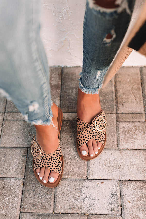 Vacay Chic Cheetah Print Sandal • Impressions Online Boutique