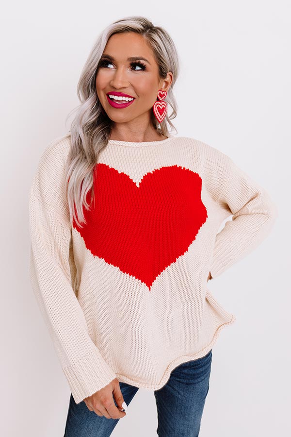 My Hearts Delight Knit Sweater • Impressions Online Boutique