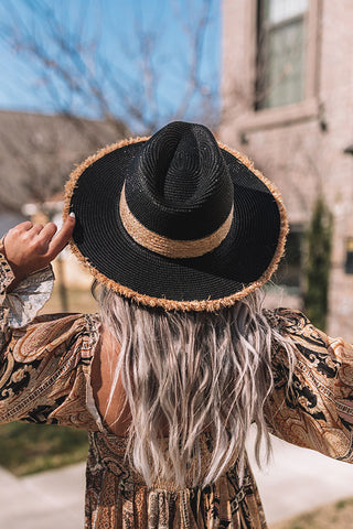 Black Straw Hat – The Urban Hippie