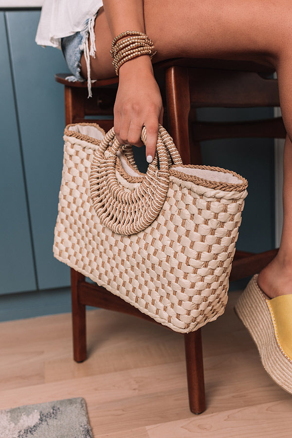 Sandy Kisses Woven Tote