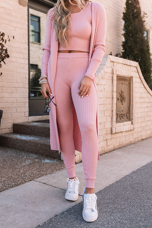 Light Pink Ribbed Leggings  Ribbed leggings, Clothes design, Outfits