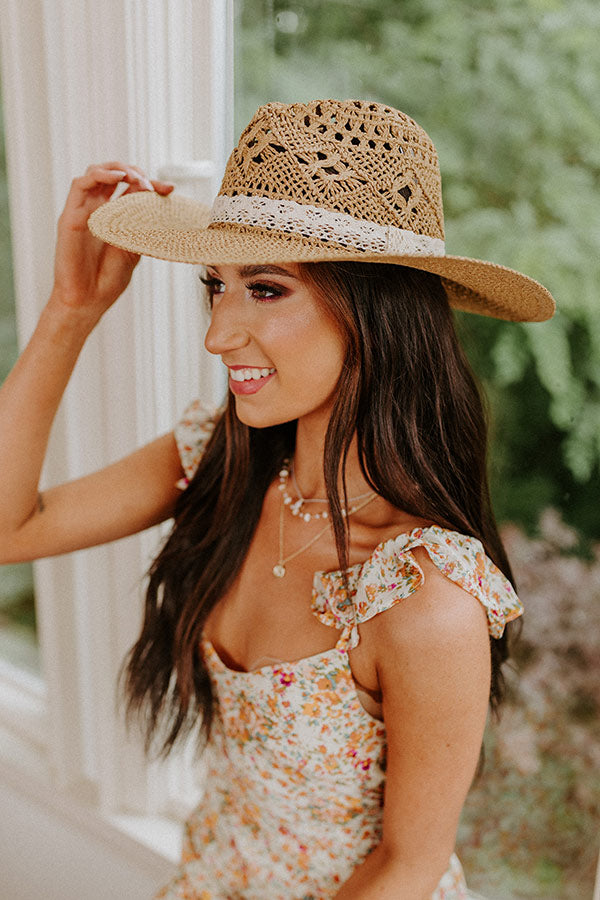 Sunshine All Over Straw Hat in Tan