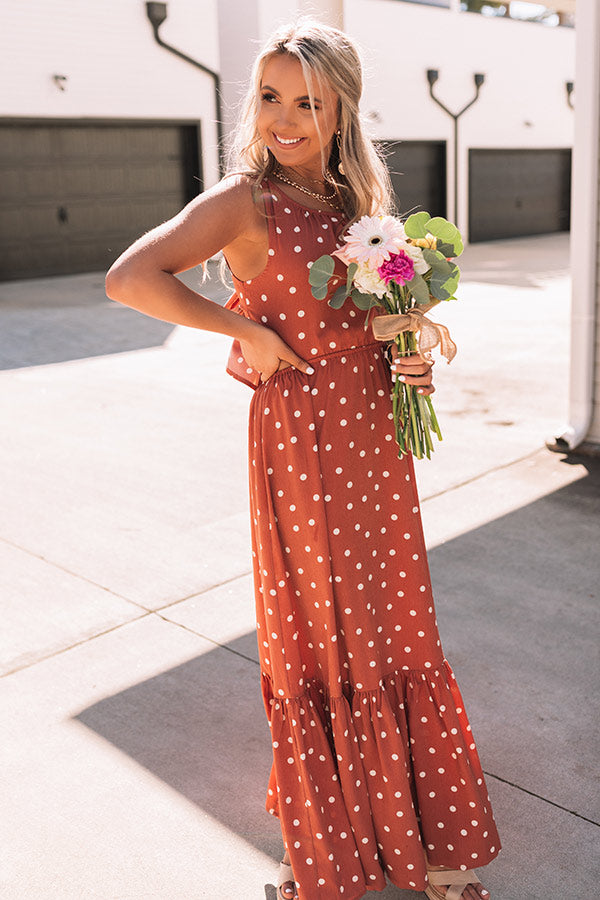 Can't Get Past This Moment Polka Dot Maxi • Impressions Online Boutique