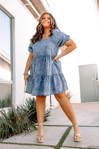 Plus size shop chambray dress