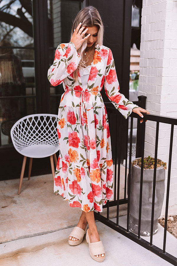 Dahlia Darling Floral Chiffon Duster • Impressions Online Boutique