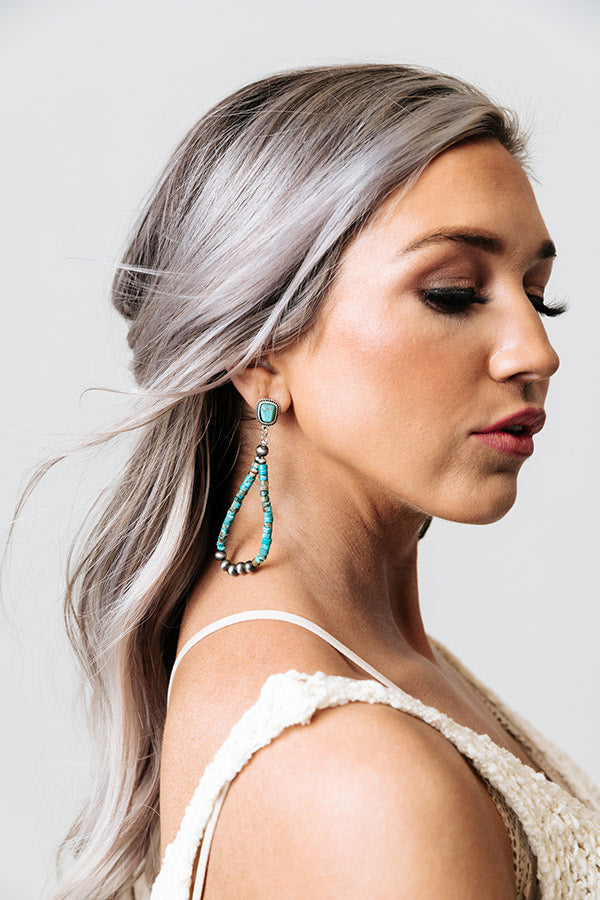 Small Turquoise Goddess Earrings – Yifat Bareket Jewelry Designs