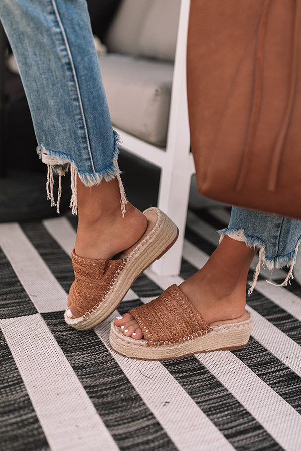 The Fiera Woven Espadrille In Tan • Impressions Online Boutique