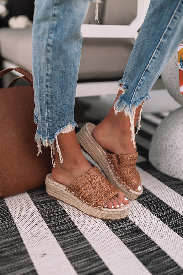 The Fiera Woven Espadrille In Tan • Impressions Online Boutique