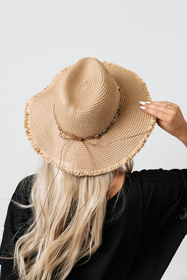 Toasted Coconut Woven Hat In Tan • Impressions Online Boutique