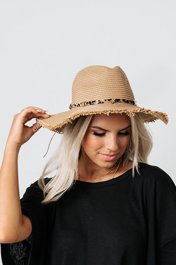 Toasted Coconut Woven Hat In Tan • Impressions Online Boutique