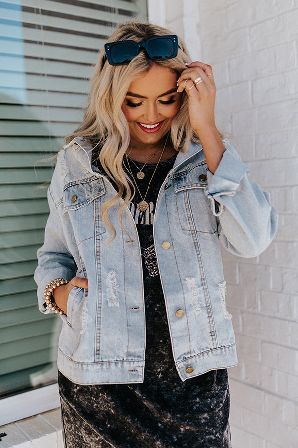 The Siobhan Distressed Denim Jacket