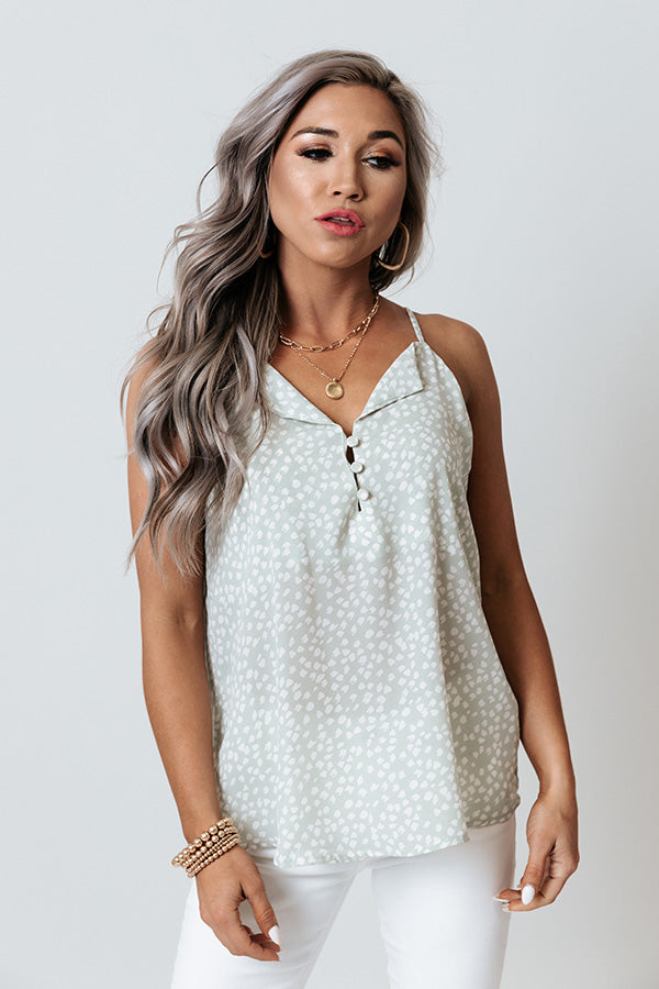 Love Valley Shift Tank In Seaglass • Impressions Online Boutique