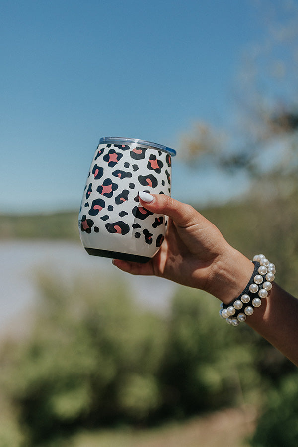 Luxy Leopard Stemless Wine Cup