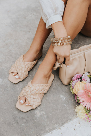 The Trudie Braided Sandal In Tan Impressions Online Boutique