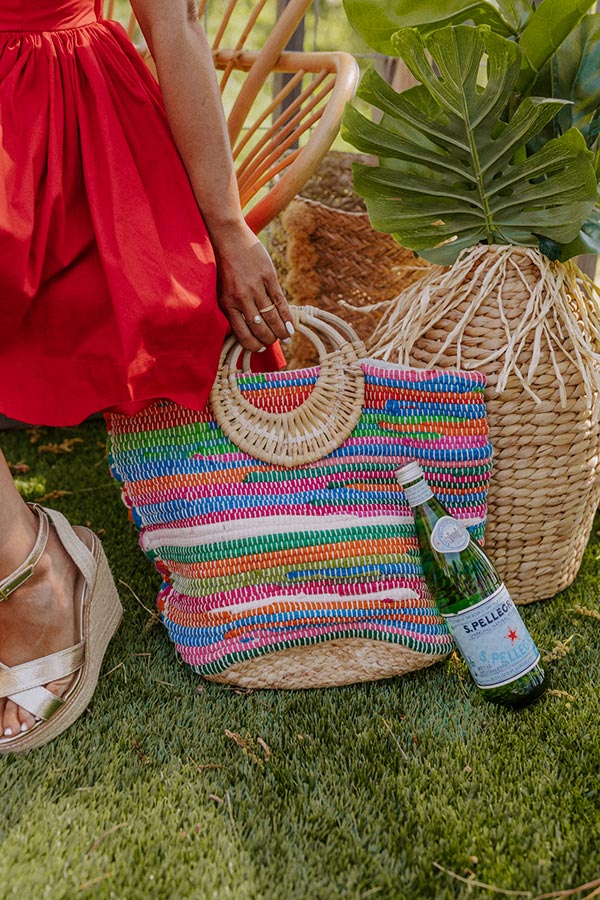 Parks, Picnics, And Prosecco Tote In Blue