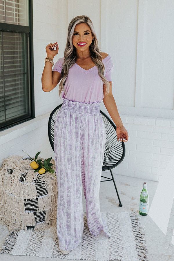 Malibu Cruise Stripe Pants In Purple • Impressions Online Boutique