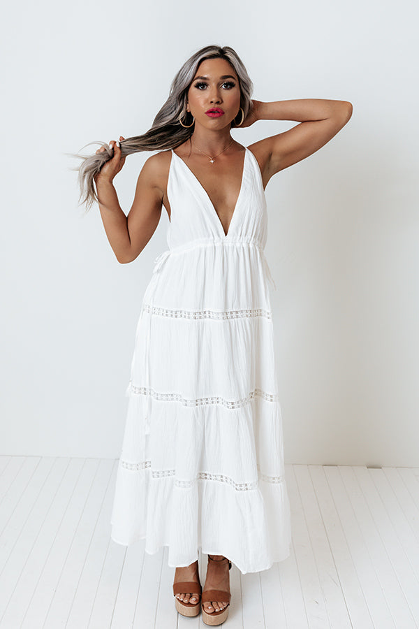 Coastal Cabana Midi In White • Impressions Online Boutique