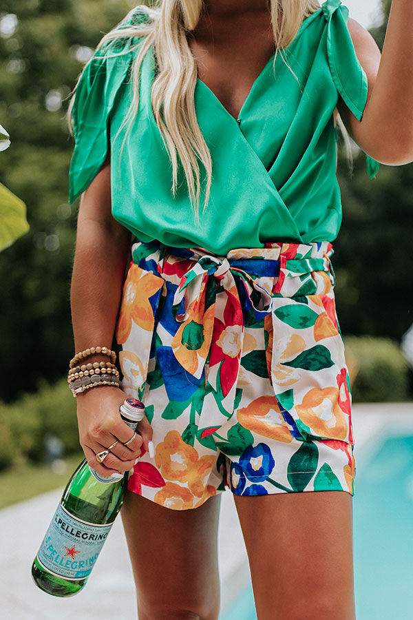 Tropical Mixer Shorts in Blue