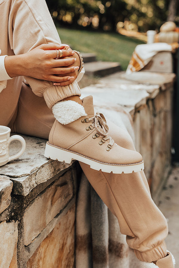 coffee me latte lace up boots