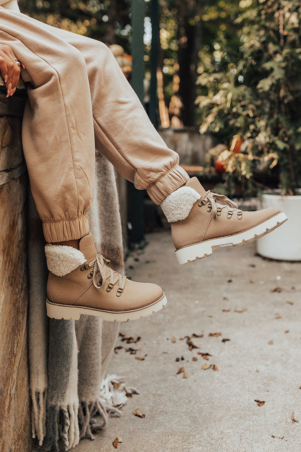 coffee me latte lace up boots