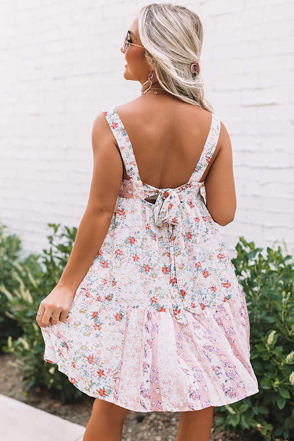 Martini Brunch Floral Dress In Pink • Impressions Online Boutique