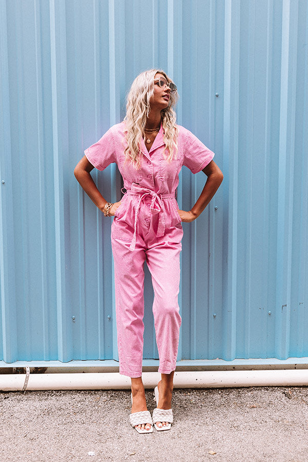 How to Wear Pink Denim