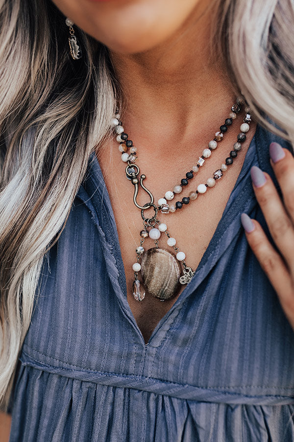 Sip By Sip Semi Precious Necklace