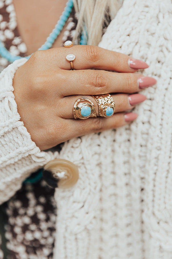 World's Apart Ring In Turquoise