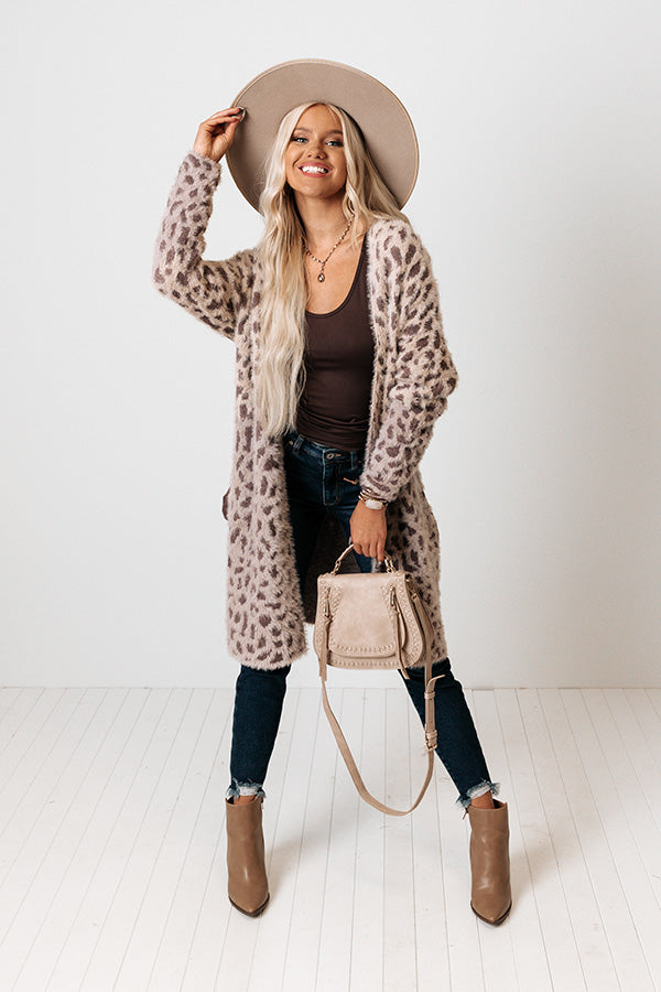 Around the Campfire Leopard Cardigan • Impressions Online Boutique