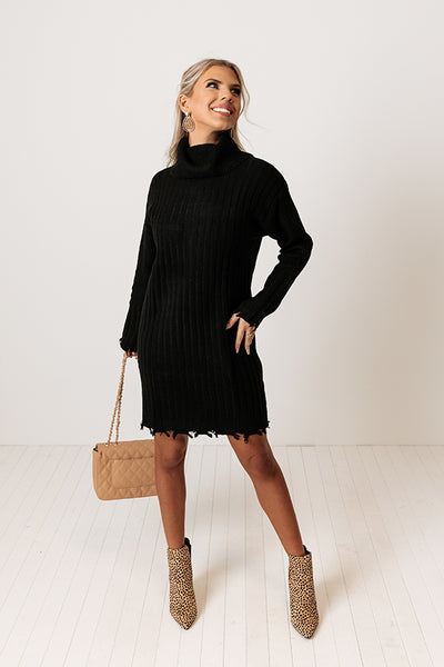 The Mint Julep Boutique Get Creative Cable Knit Sweater Dress