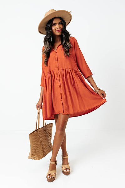 Cheery Mood Tunic Dress In Pear Curves • Impressions Online Boutique