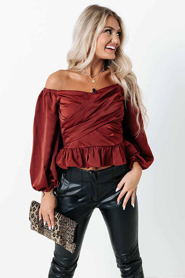 Bubbly Event Satin Top • Impressions Online Boutique