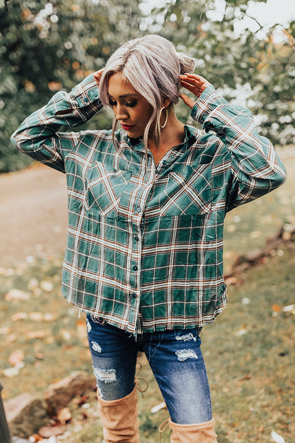 Craving Kindness Plaid Button Up