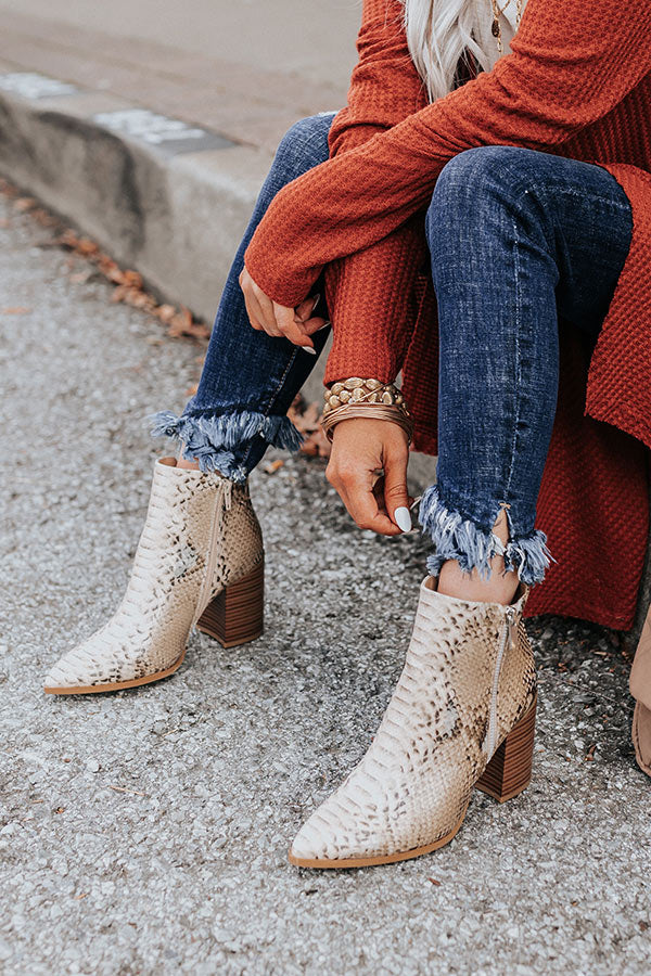 The Kentucky Snake Print Bootie