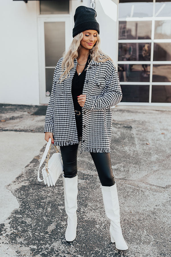 Good Publicity Houndstooth Coat