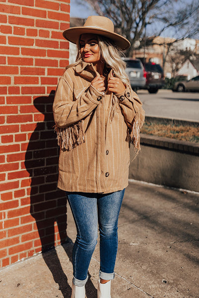 Must-Have Faux Suede Drape Jacket For Spring (Under $100!) - Katie's Bliss