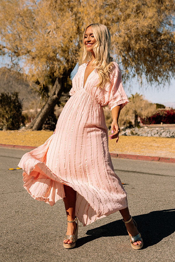 Huntington Beach Day Maxi In Pink