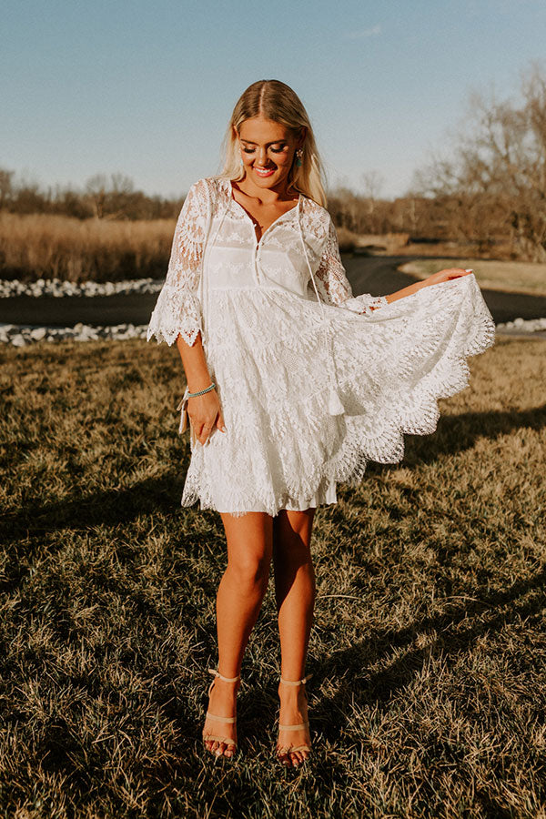 Lace Detail Cover Up Dress – The Beach Company