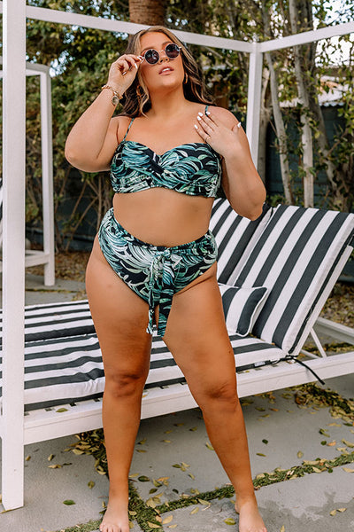 Coastal Cove High Waist Bikini Bottom Curves • Impressions Online Boutique