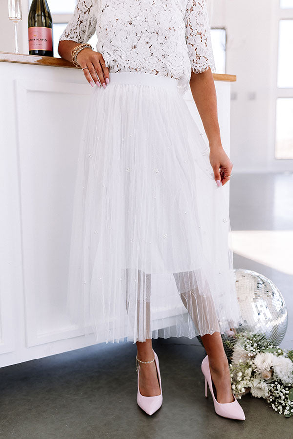 Long Sheer Tulle Skirt