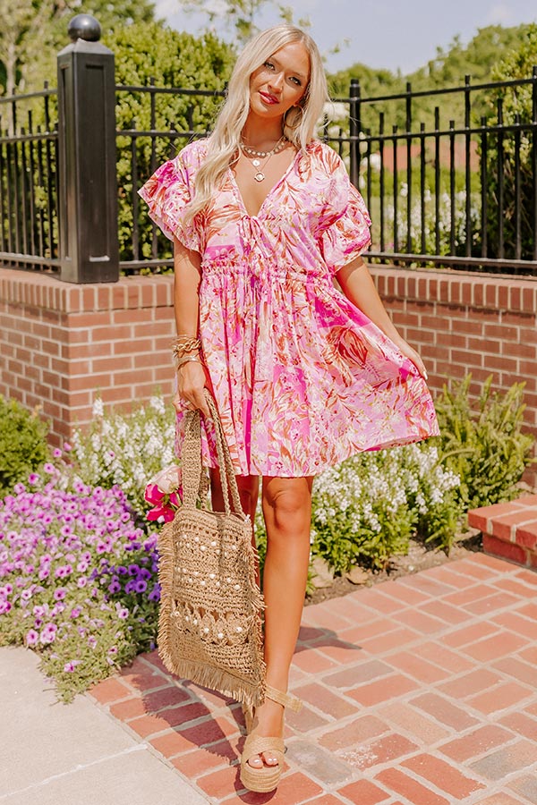 Buy Pink Floral Bandeau Mini Summer Dress from the Next UK online shop