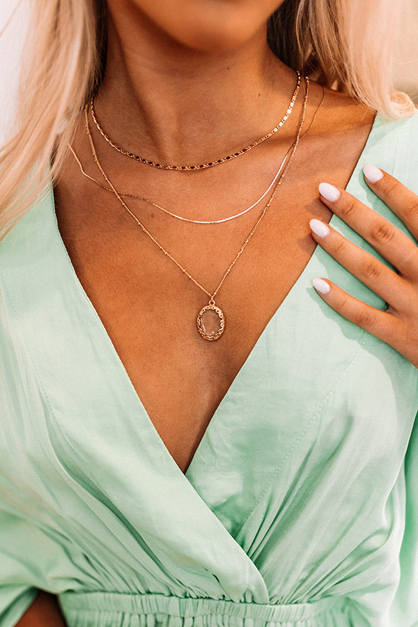 Champagne Getaway Layered Necklace