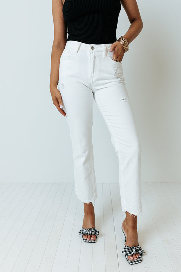 The Slater High Waist Ankle Jean