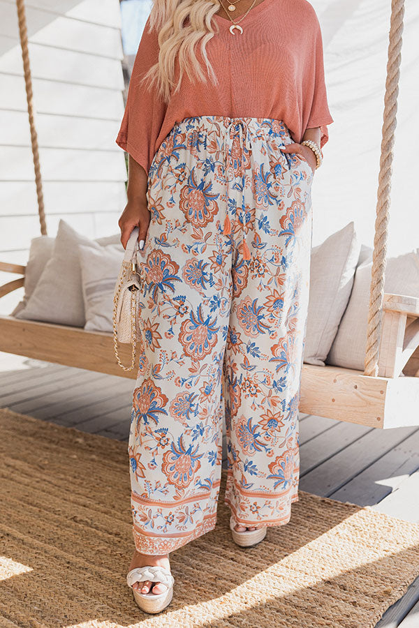 Effortlessly Styling Floral Printed Pants