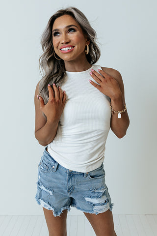 Seamless Bandeau in White