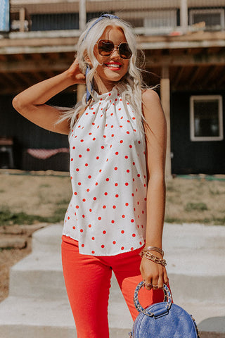 The Blakely High Waist Flares In Red • Impressions Online Boutique