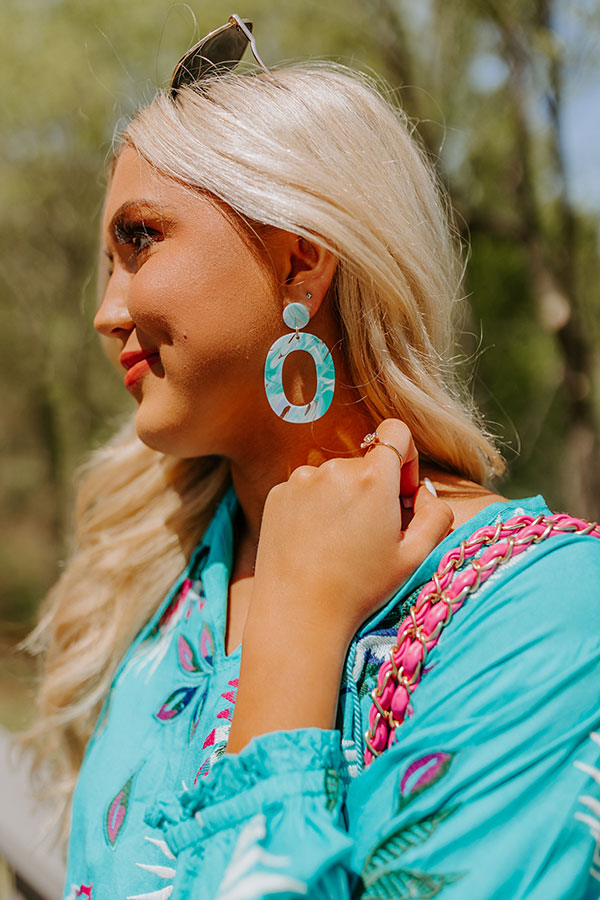 Believe The Dream Earrings In Turquoise