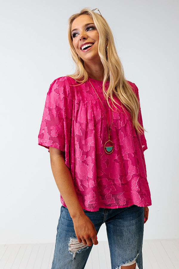 Sweet Stolen Moments Shift Top In Pink • Impressions Online Boutique