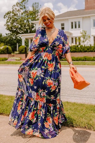 Lovely Dream Floral Maxi Curves • Impressions Online Boutique
