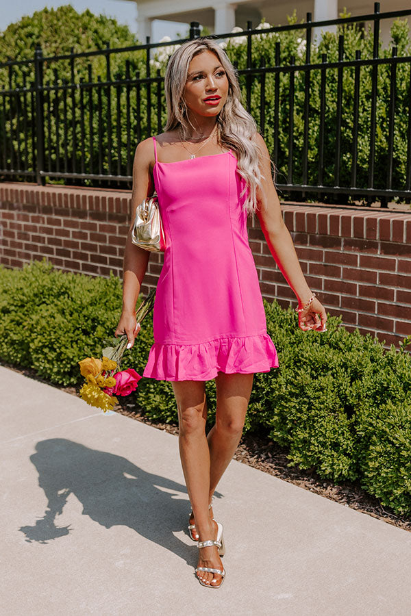 Practice Makes Pretty Dress In Hot Pink • Impressions Online Boutique